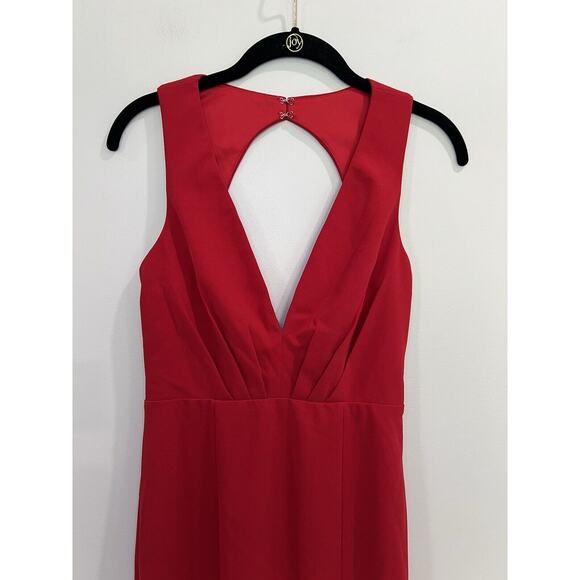 Lulus All For The Romance Red Backless Mermaid Maxi Dress Size Small - Picture 6 of 8